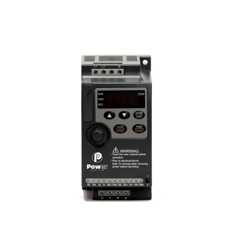 Variador de frecuencia POWER DRIVE para control de motores eléctricos, ahorro de energía y protección industrial.
